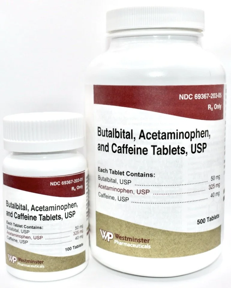 Accept / No Substitute Butalbital, Acetaminophen, and Caffeine Tablets, USP — WPRX